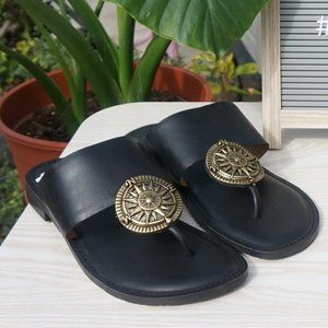 Patricia Nash Travel Compass Leather Sandals